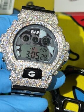 G-SHOCK iced out bape